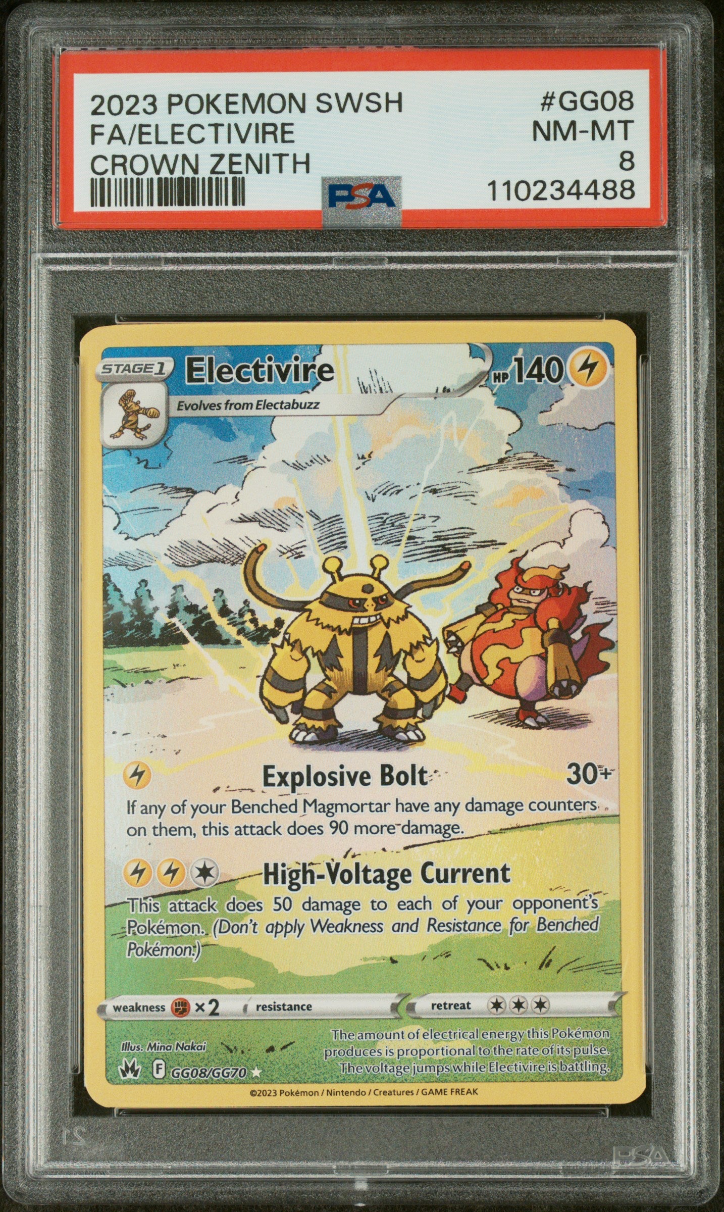 2023 Pokemon Sword And Shield Crown Zenith Fa/Electivire #GG08