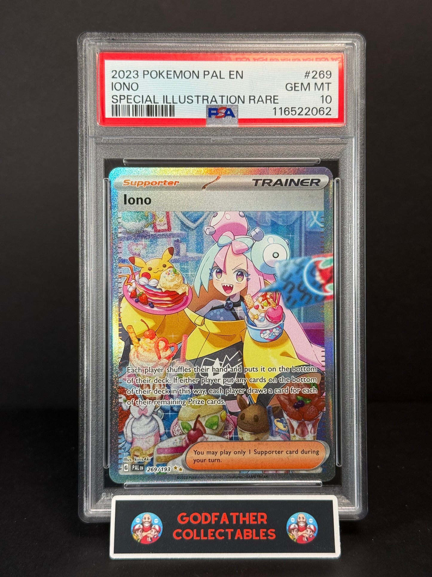 2023 Pokemon Scarlet & Violet: Paldea Evolved Special Illustration Rare Iono #269 PSA 10