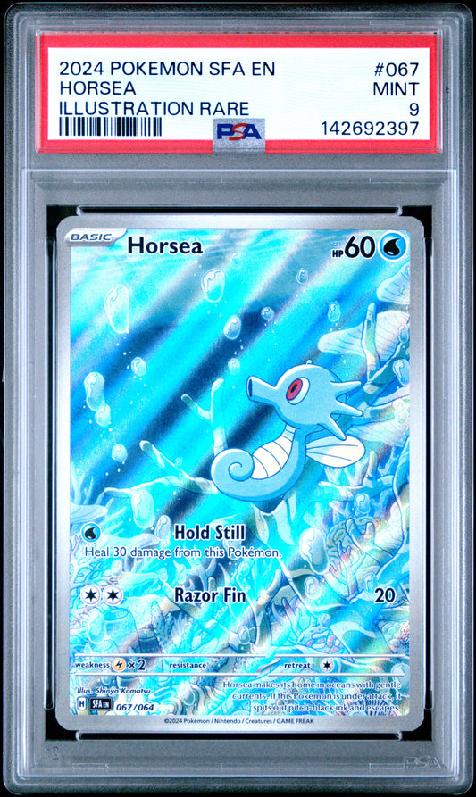 2024 Pokemon Sfa En-Shrouded Fable Illustration Rare Horsea #067 PSA 9