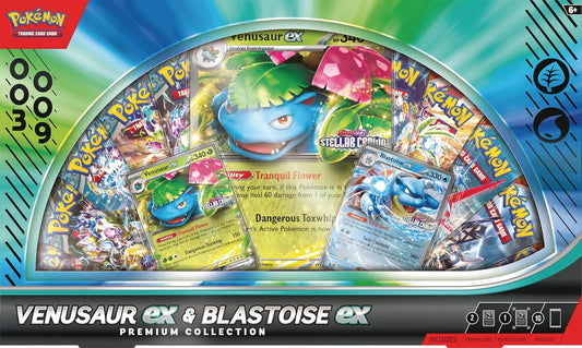 Venusaur ex & Blastoise ex Premium Collection