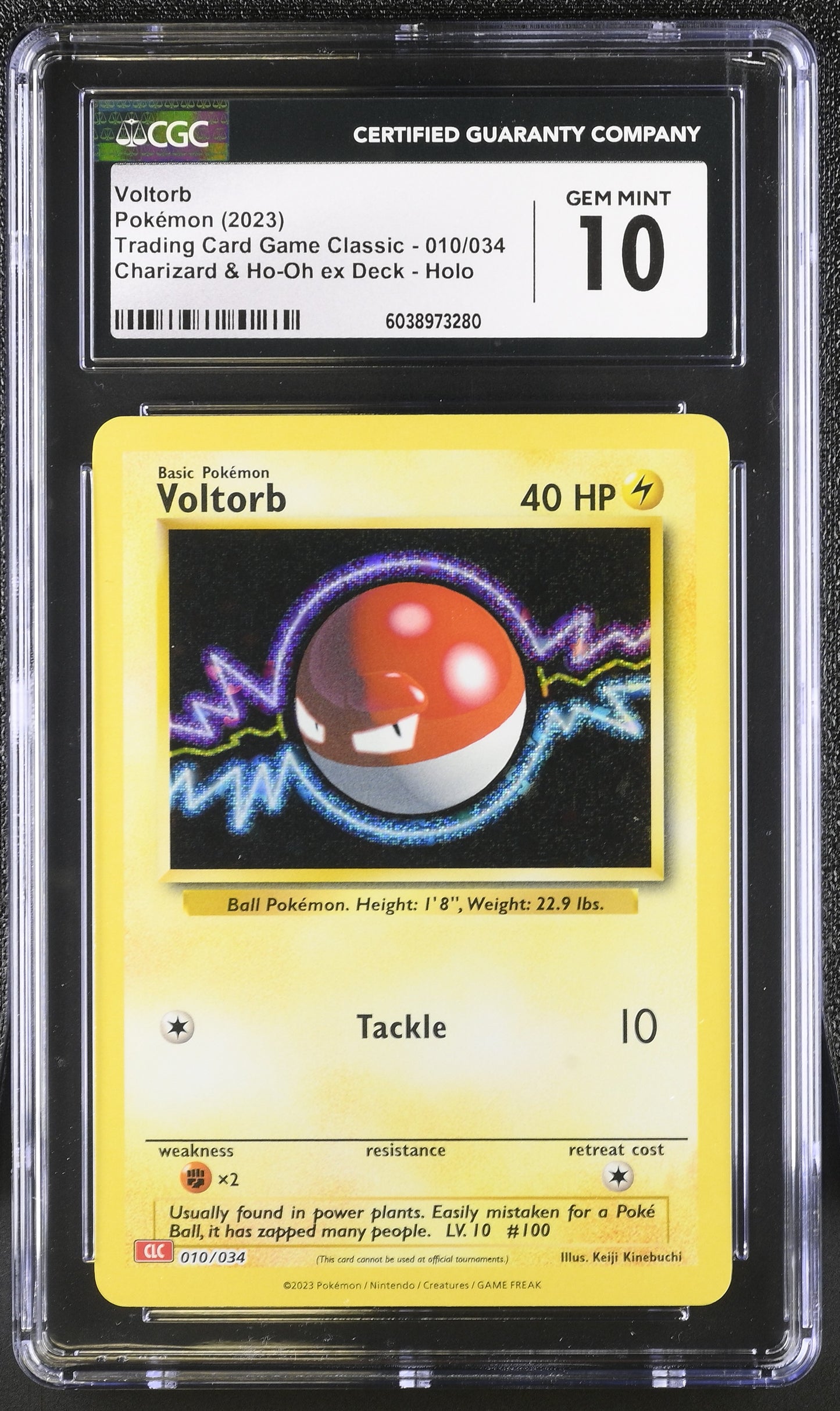 2023 Trading Card Game Classic Voltorb #010/034 CGC 10
