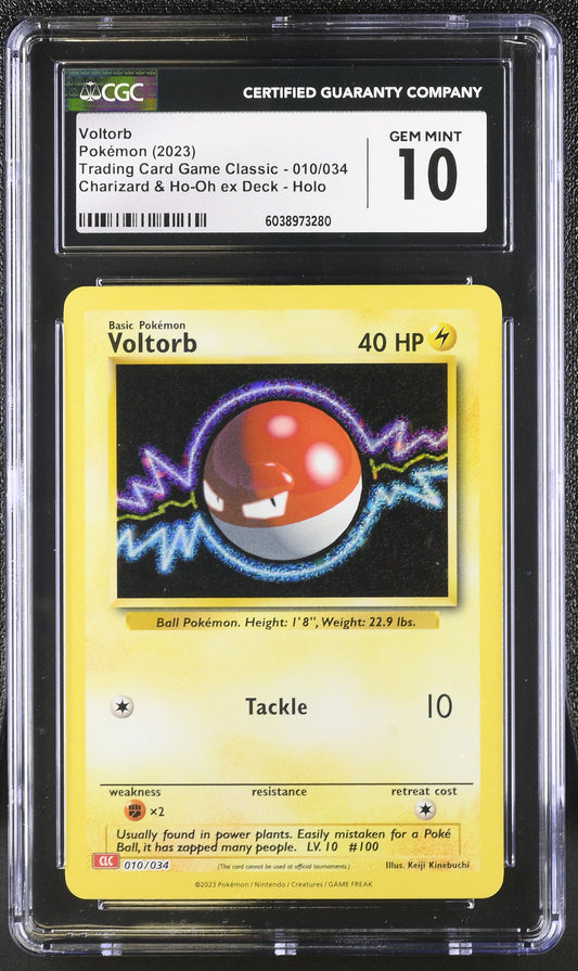 2023 Trading Card Game Classic Voltorb #010/034 CGC 10