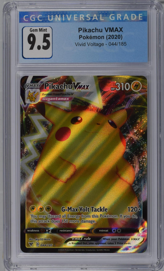 2020 Vivid Voltage Pikachu VMAX #044 CGC 9.5