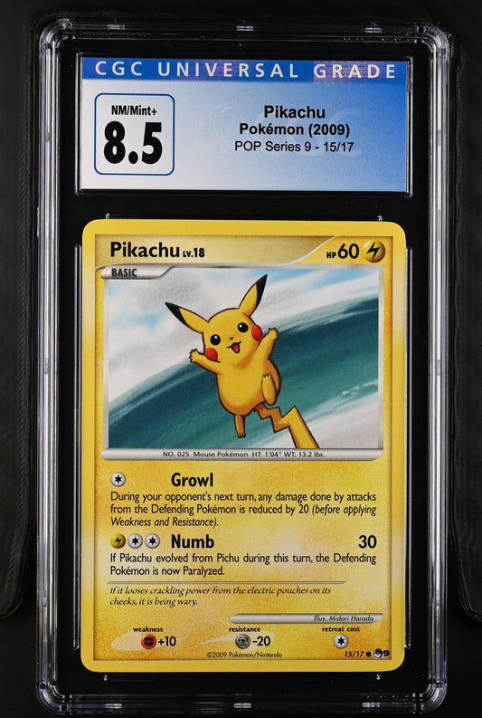 2009 POP Series 9 Pikachu #15 CGC 8.5