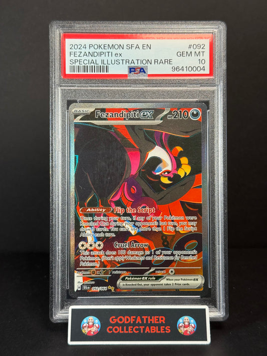 2024 Pokemon Sfa En-Shrouded Fable Special Illustration Rare Fezandipiti Ex #092 PSA 10