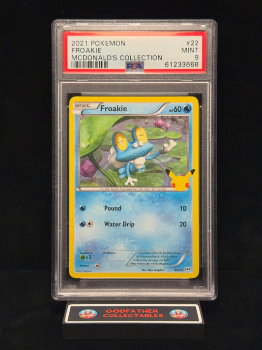 2021 Pokemon Mcdonald's Collection Froakie #22 PSA 9