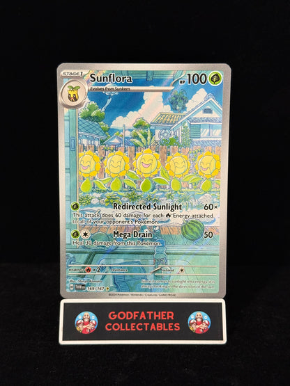 Pokemon Sunflora #169 Illustration Rare Twilight Masquerade