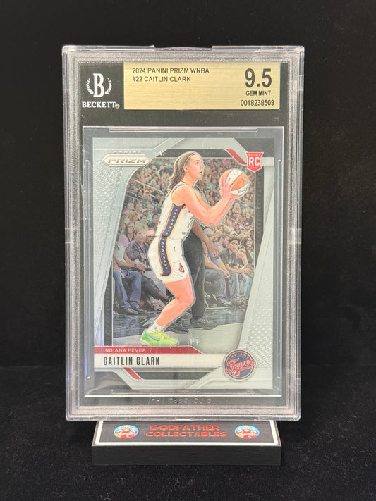 2024 Panini Prizm WNBA Caitlin Clark RC #22 BGS 9.5