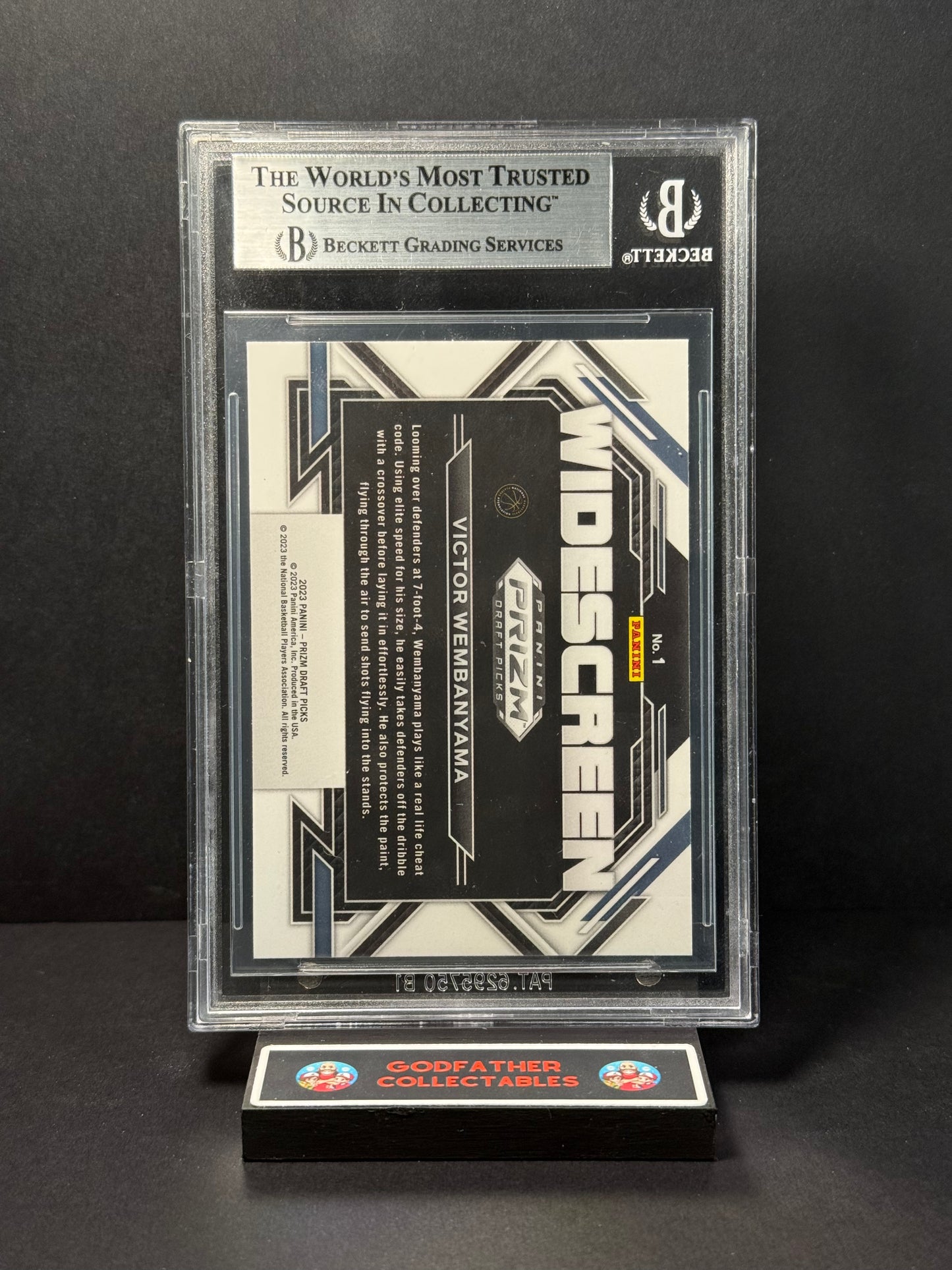 2023 Panini Prizm Draft Picks Widescreen Victor Wembanyama #1 BGS 8.5