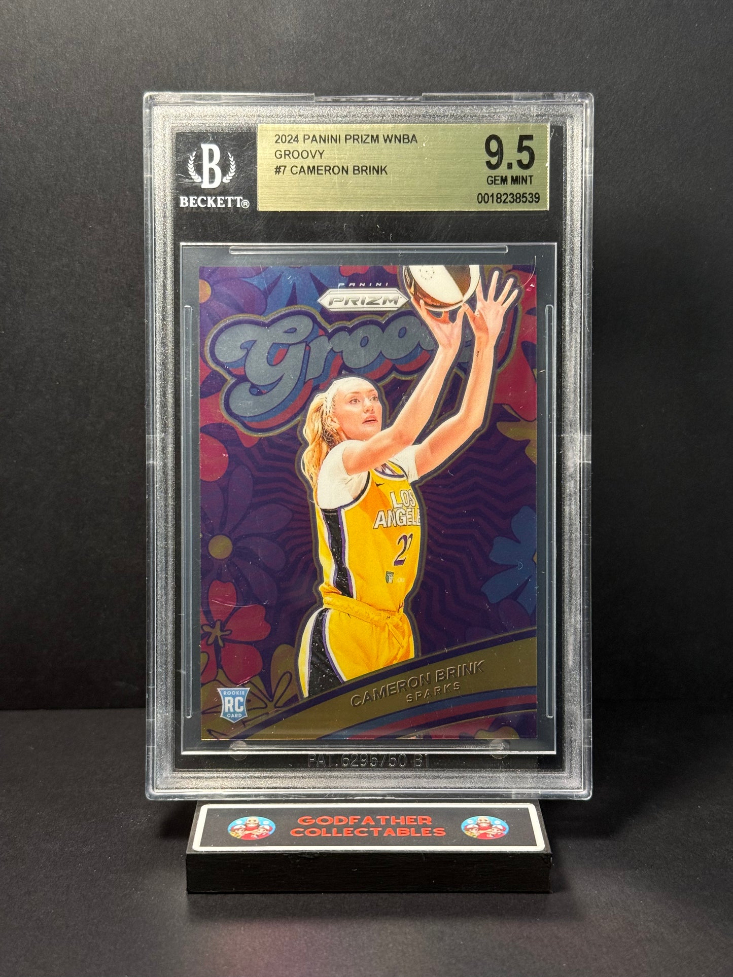 2024 Panini Prizm WNBA Groovy Cameron Brink #7 BGS 9.5