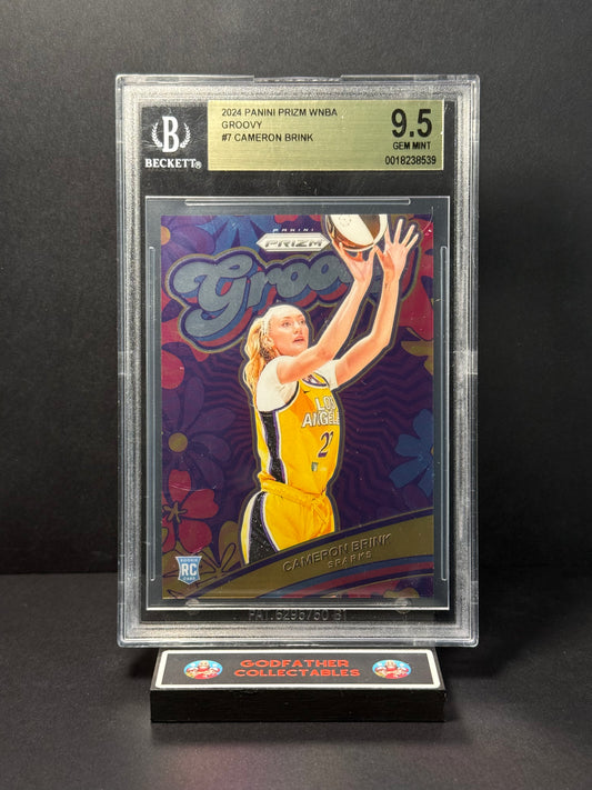 2024 Panini Prizm WNBA Groovy Cameron Brink #7 BGS 9.5