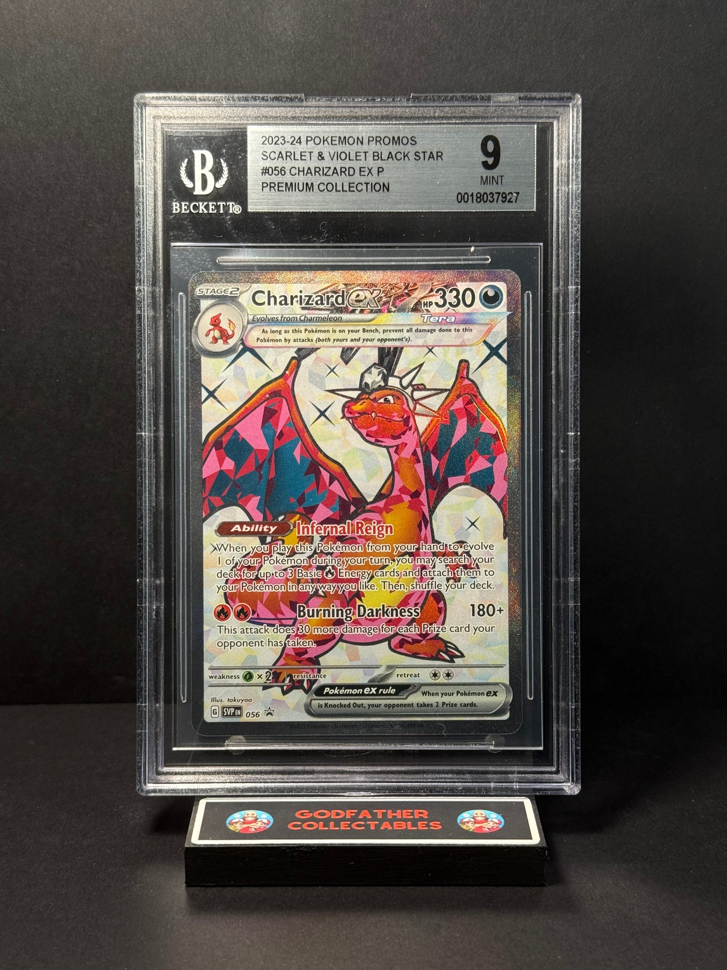 2024 Pokémon TCG Scarlet & Violet Black Star Promos Charizard #056 BGS 9