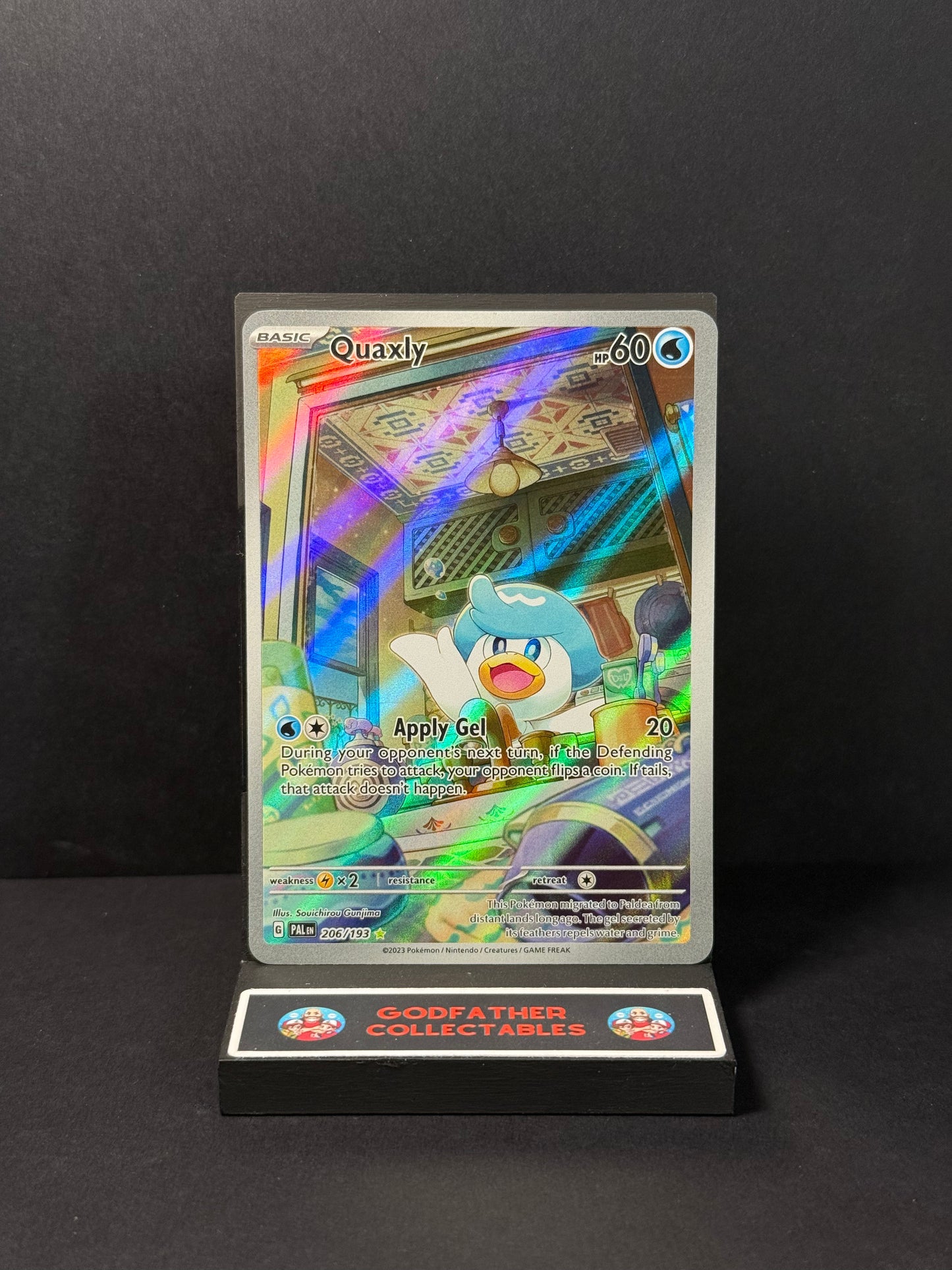 Pokémon Paldea Evolved Illustration Rare Quaxly #206 LP