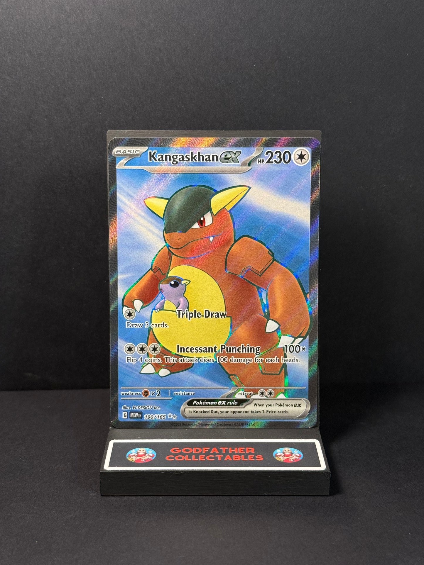 Pokémon Scarlet & Violet 151 Ultra Rare Kangaskhan ex #190