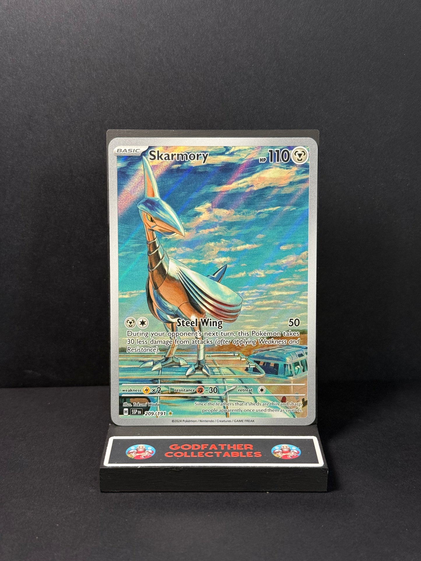 Pokémon Surging Sparks Illustration Rare Skarmory #209