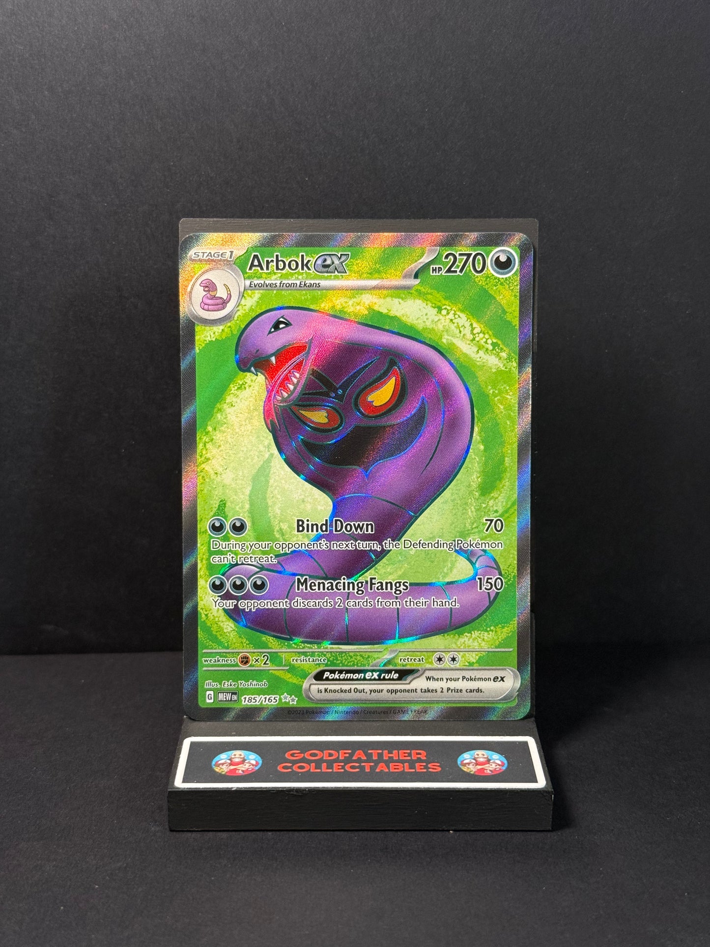Pokémon Scarlet & Violet 151 Ultra Rare Arbok ex #185