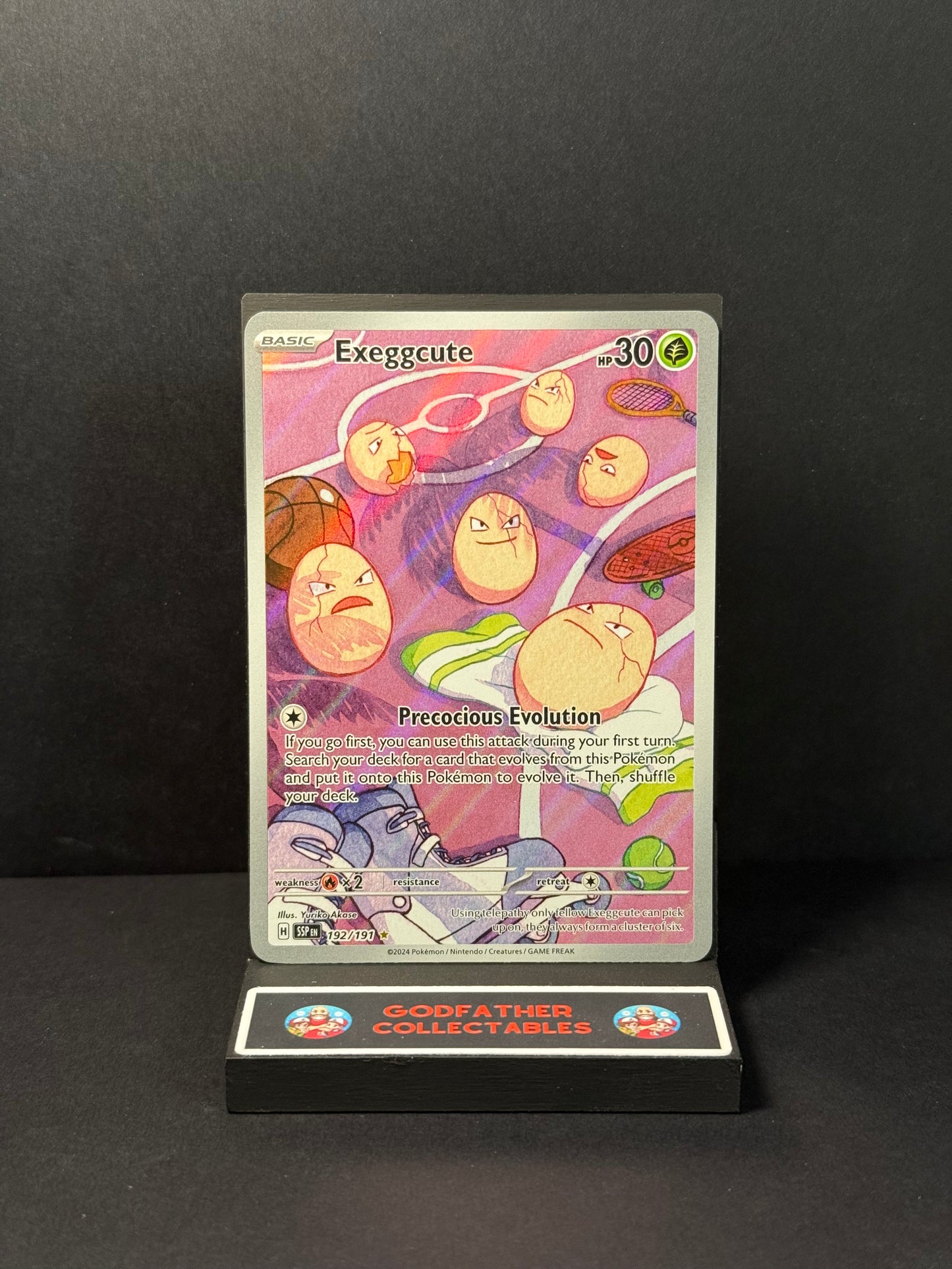 Pokémon Surging Sparks Illustration Rare Exeggcute #192