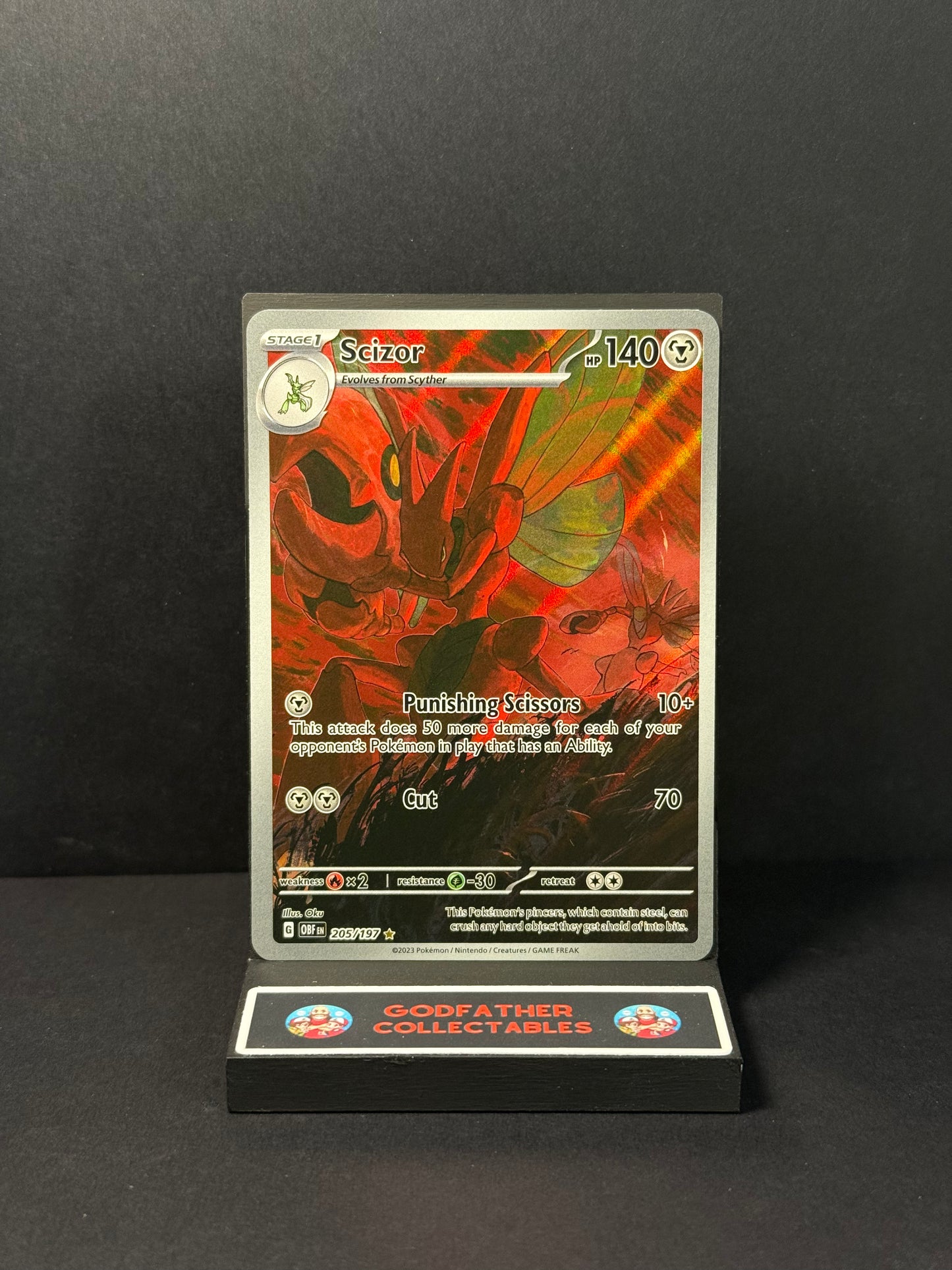 Pokémon Obsidian Flames Illustration Rare Scizor #205