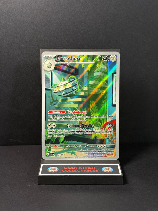 Pokémon Paradox Rift Illustration Rare Ferrothorn #209