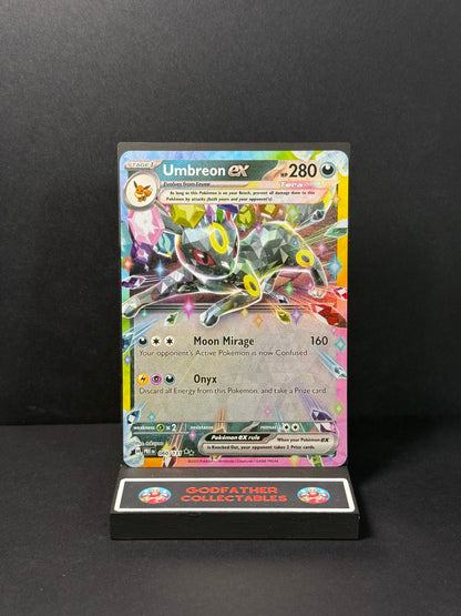 Pokémon Prismatic Evolutions Double Rare Umbreon ex #060