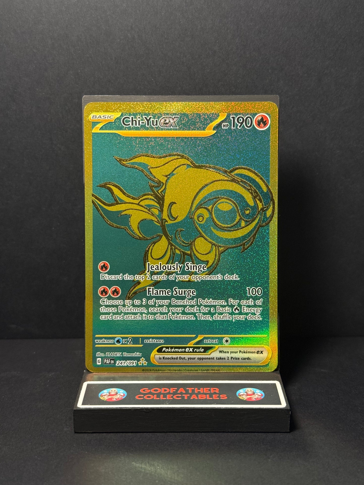 Pokémon Paldean Fates Hyper Rare Chi-Yu ex #241