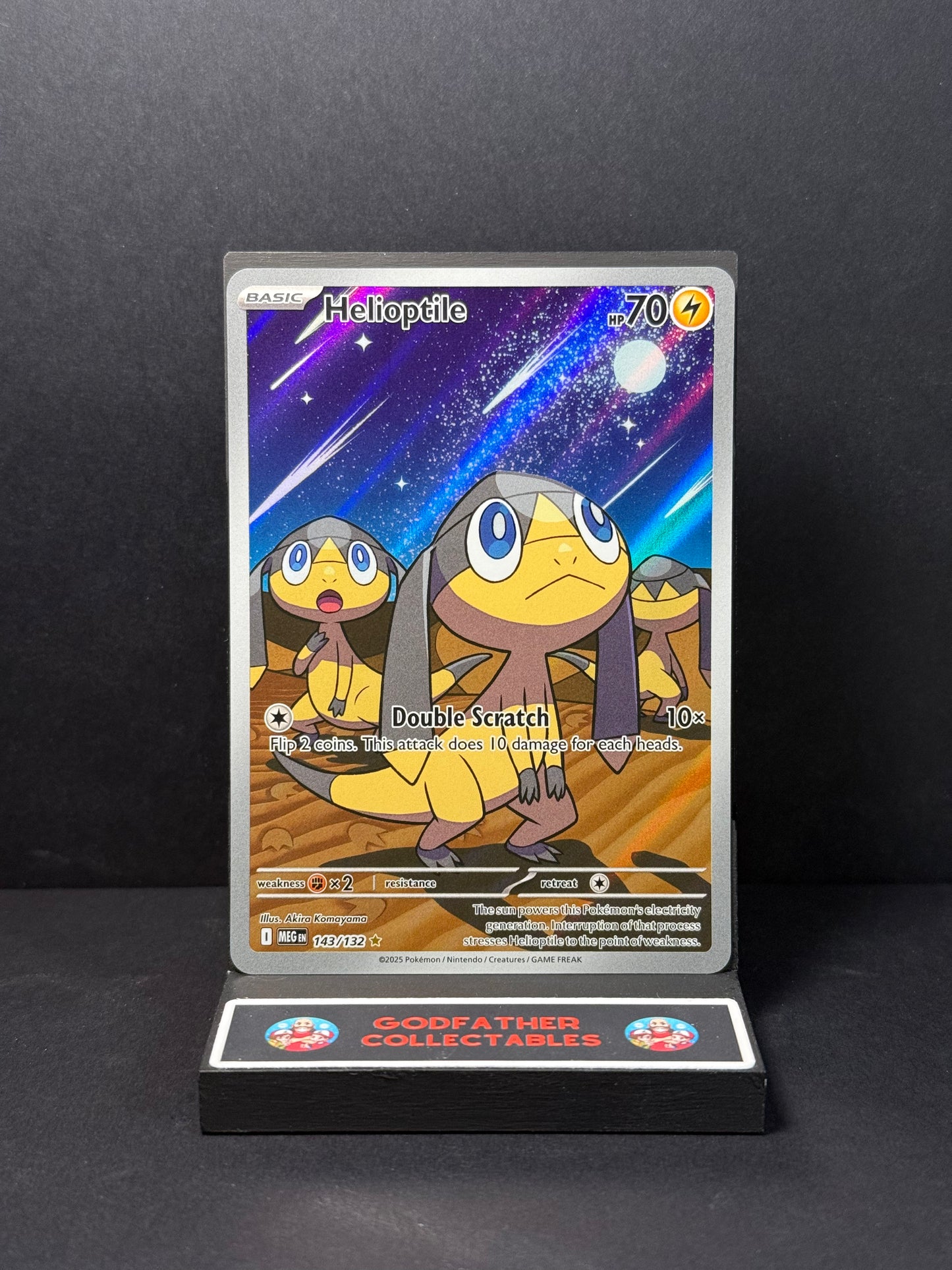 Pokémon Mega Evolution Illustration Rare Helioptile #143
