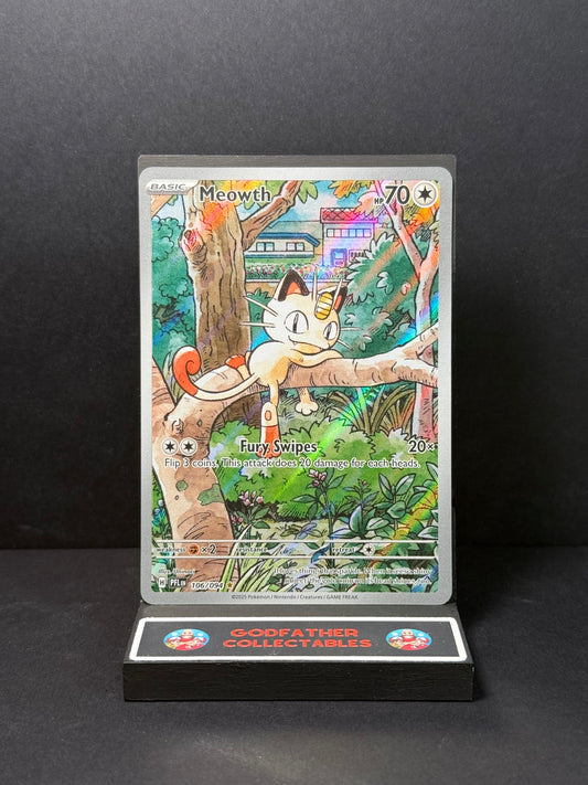Pokémon Phantasmal Flames Illustration Rare Meowth #106
