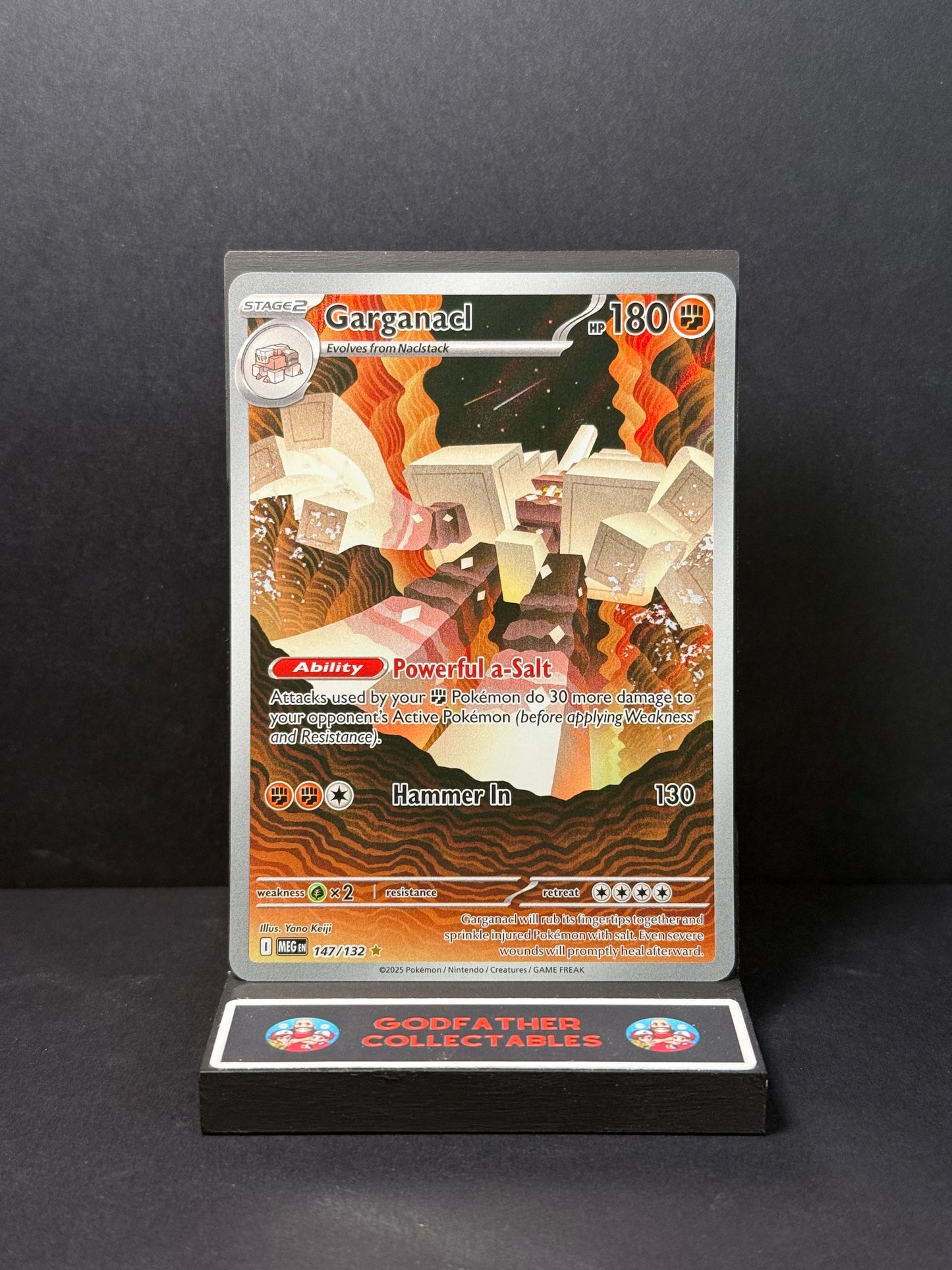 Pokémon Mega Evolution Illustration Rare Garganacl #147
