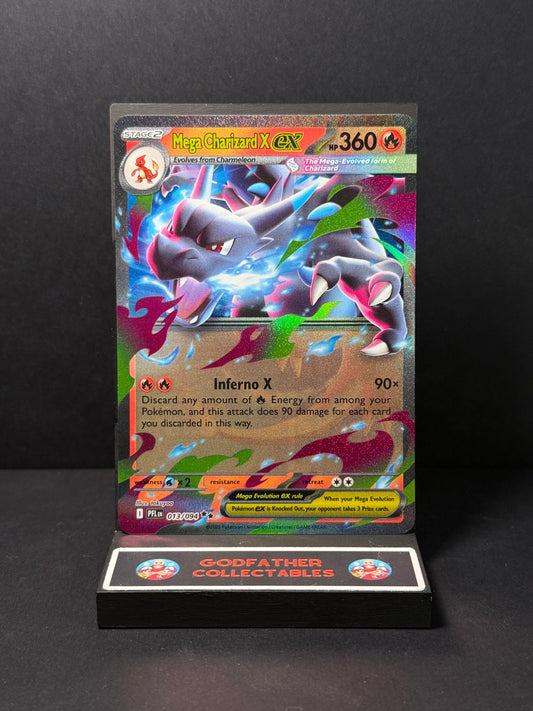Pokémon Phantasmal Flames Double Rare Mega Charizard X ex #013