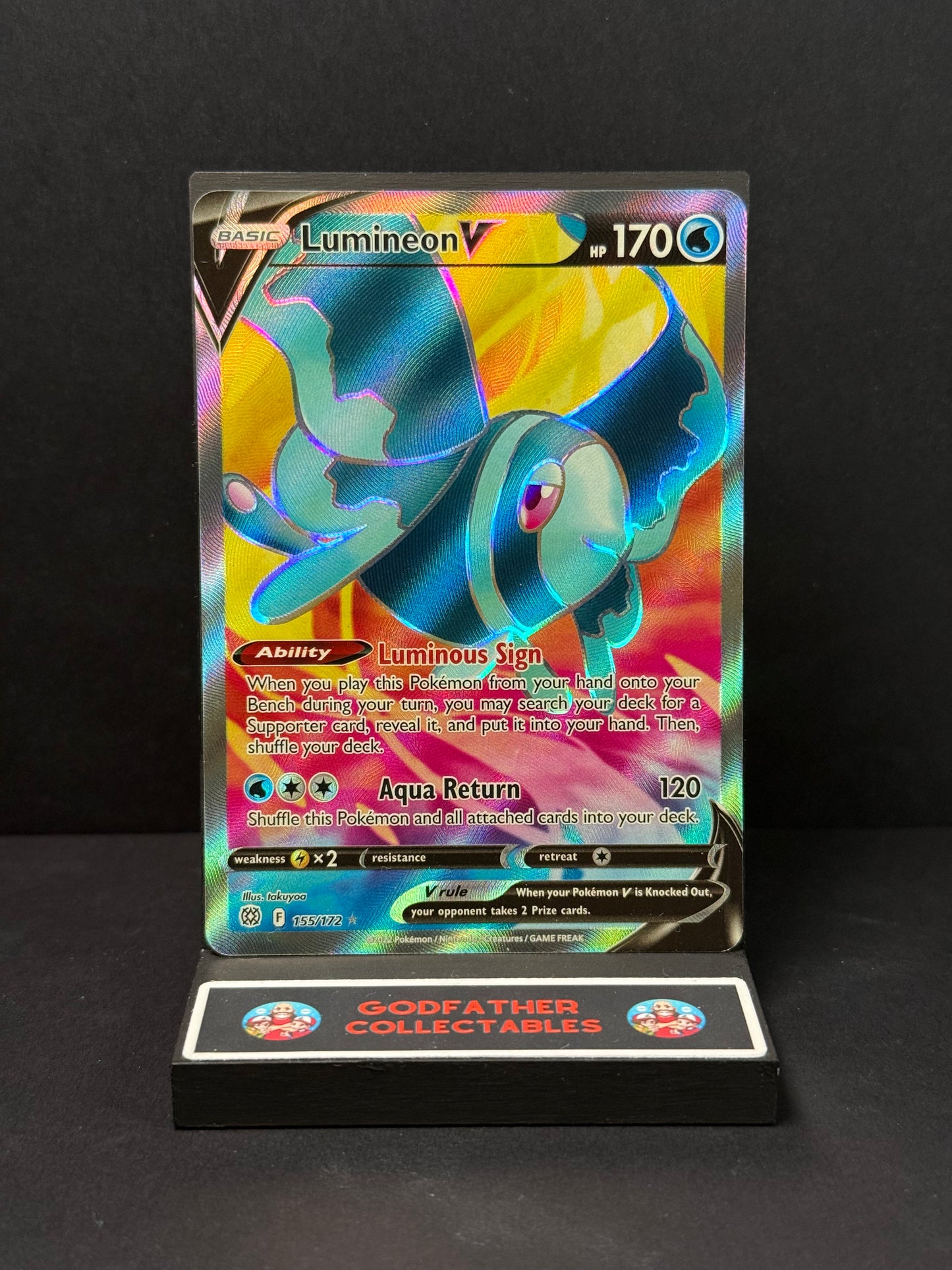 Pokémon Brilliant Stars Ultra Rare Lumineon V #155