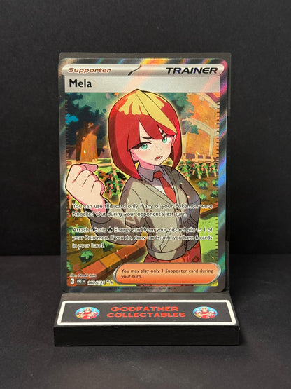 Pokémon Prismatic Evolutions Ulta Rare Mela #140