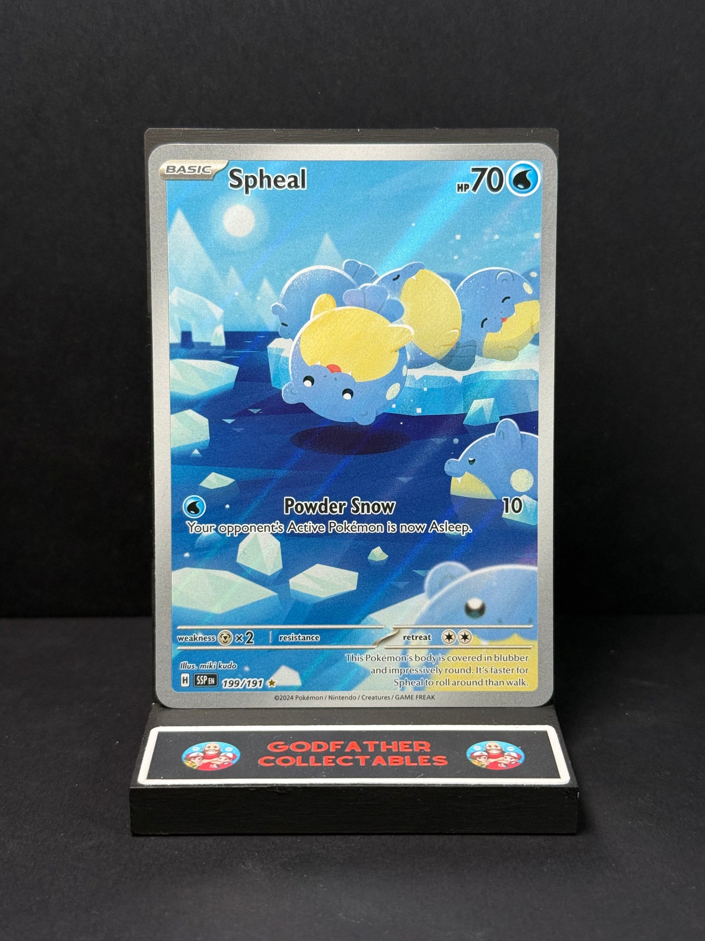 Pokémon Surging Sparks Illustration Rare Spheal #199