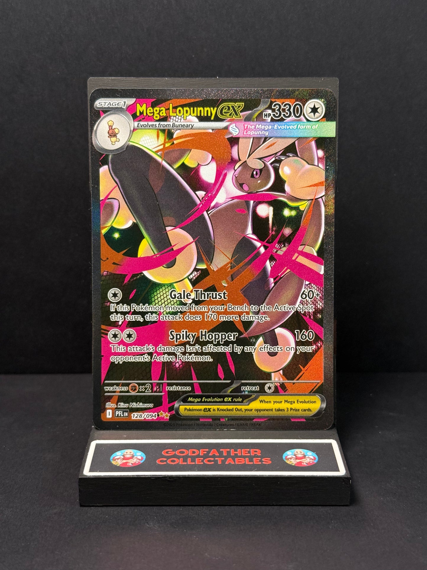 Pokémon Phantasmal Flames Special Illustration Rare Mega Lopunny ex #128