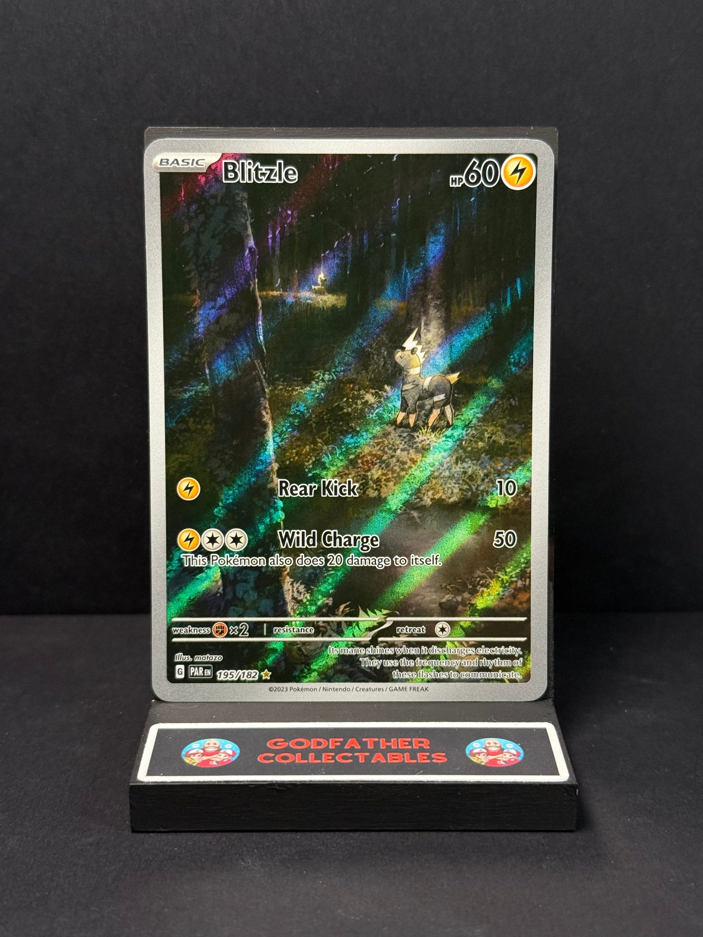 Pokémon Paradox Rift Illustration Rare Blitzle #195