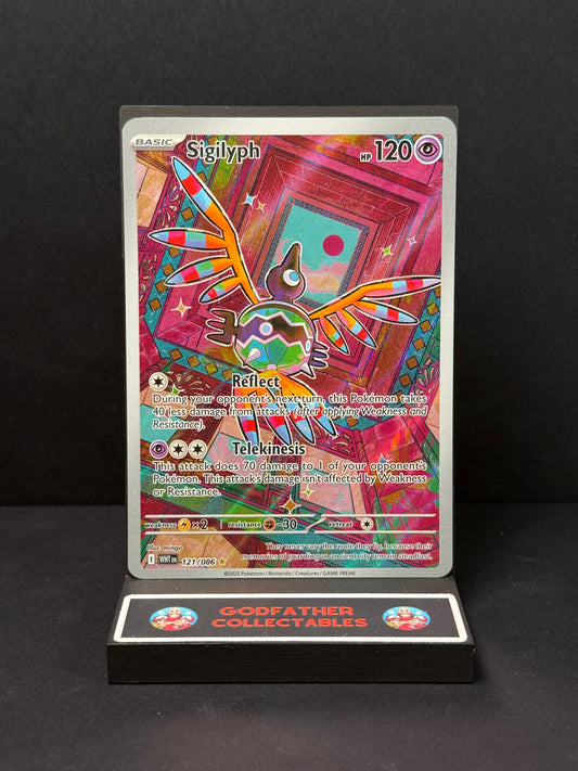 Pokémon White Flare Illustration Rare Sigilyph #121