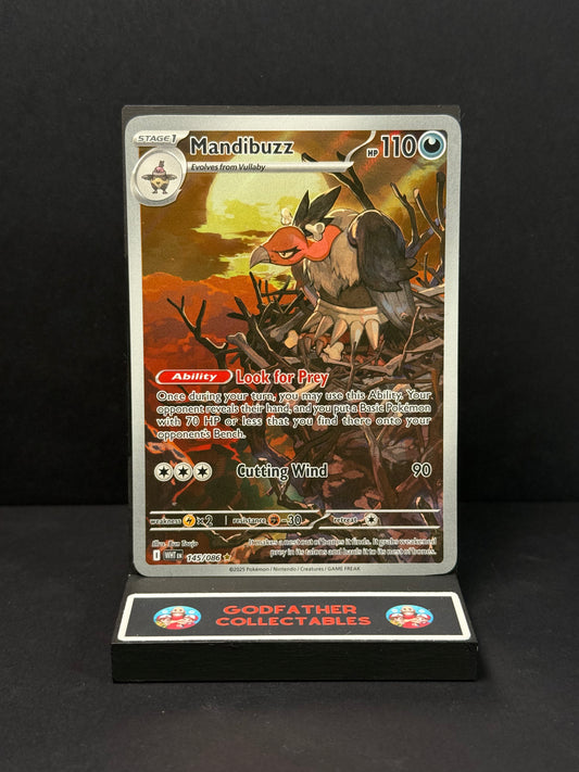 Pokémon White Flare Illustration Rare Mandibuzz #145