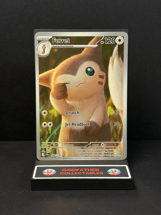 Pokémon Journey Together Illustration Rare Furret #168