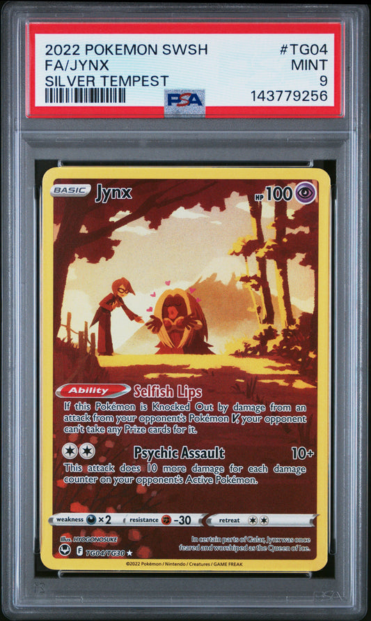 2022 Pokemon Sword & Shield Silver Tempest Fa Jynx #TG04 PSA 9