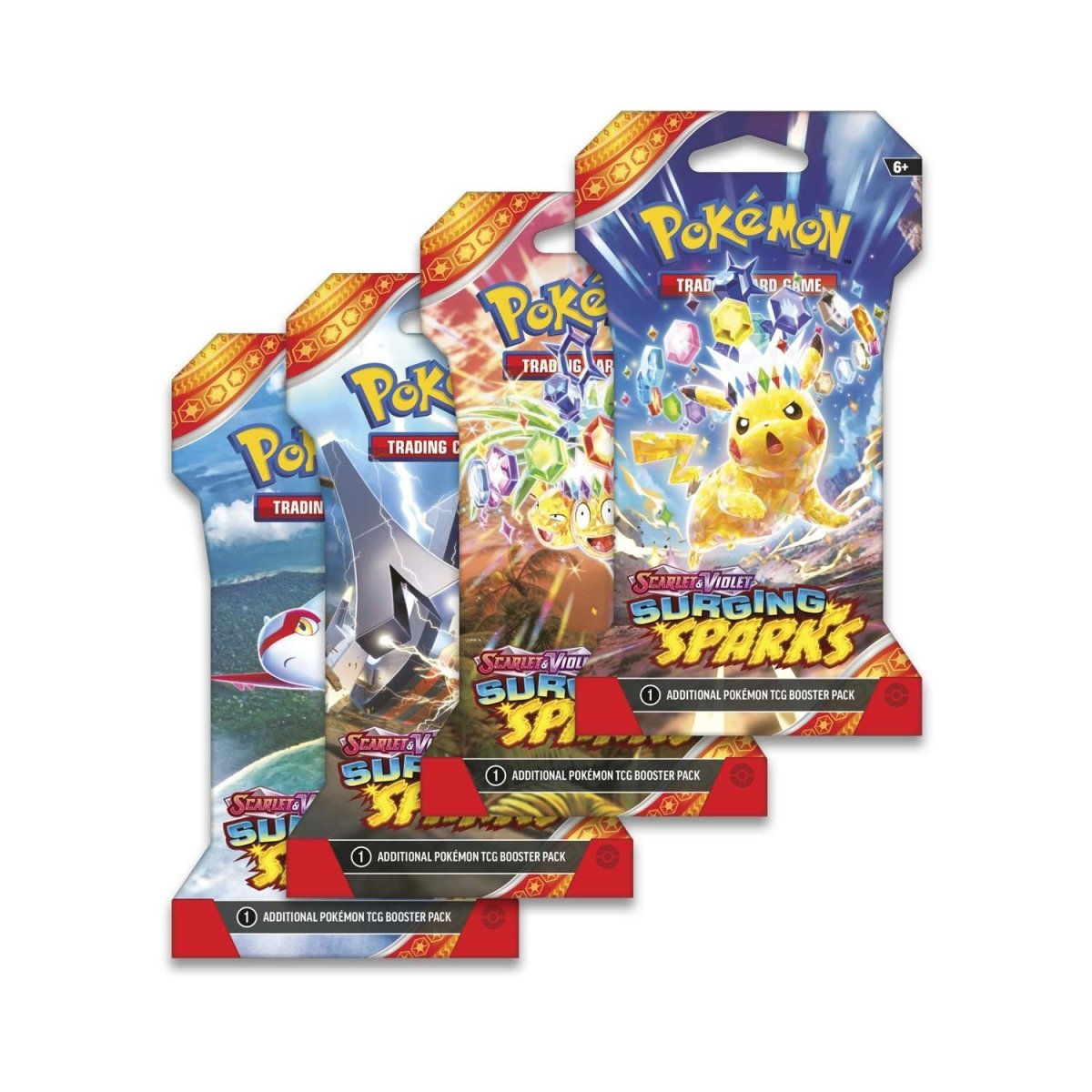 3 Packs of Surging Sparks Packs (Styles May Vary)