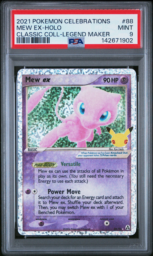 2021 Pokemon Celebrations Classic Collection Mew Ex-Holo #88 PSA 9