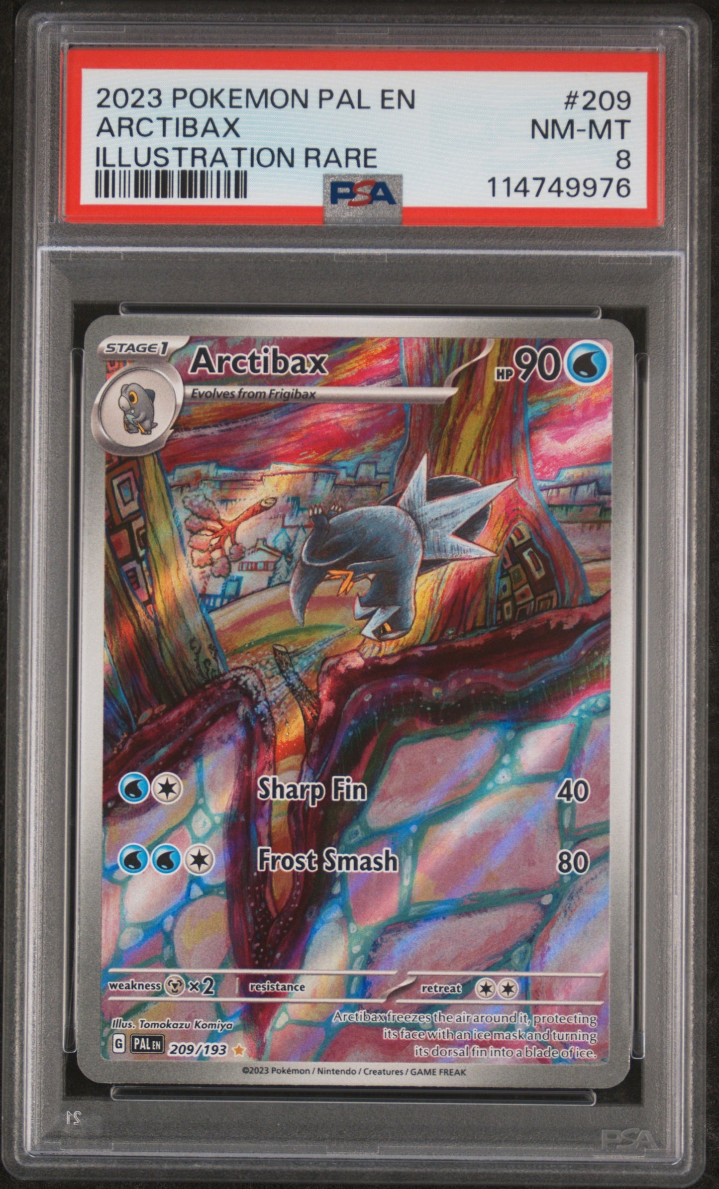2023 Pokemon Pal En-Paldea Evolved Illustration Rare Arctibax #209 PSA 9