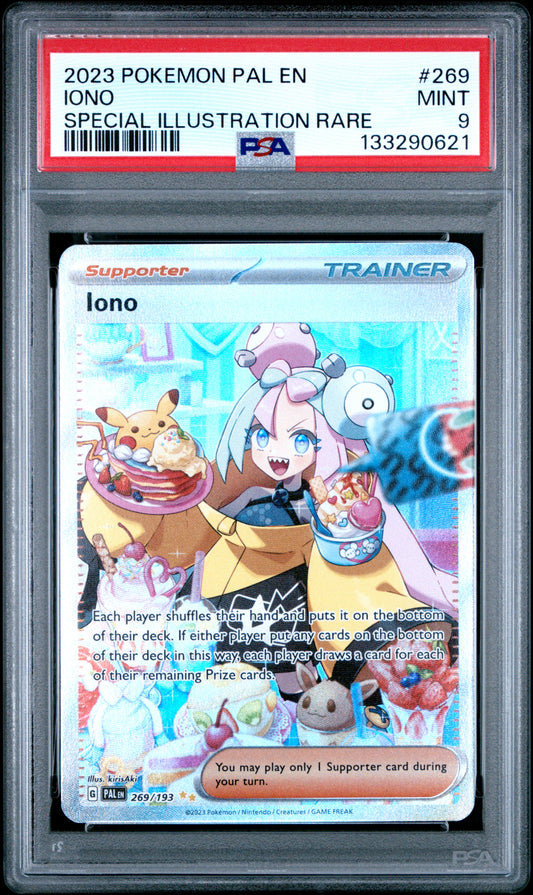 2023 Pokemon Scarlet & Violet: Paldea Evolved Iono #269 PSA 9