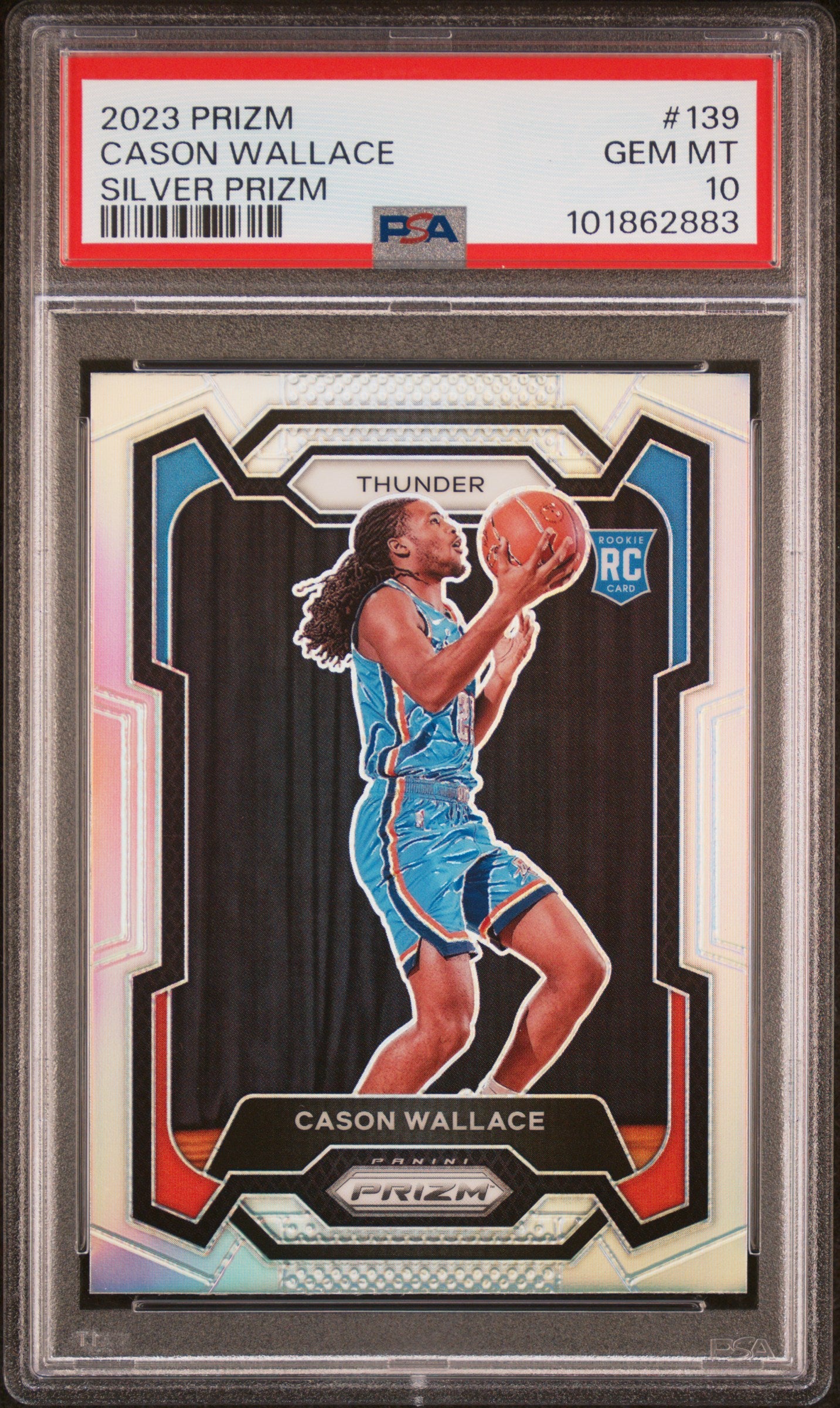 2023 Panini Prizm Silver Prizm Cason Wallace #139 PSA 10